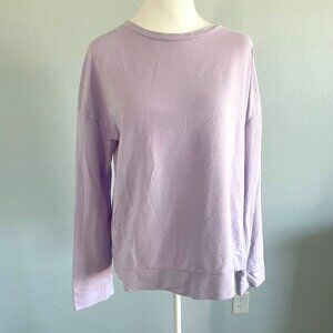 Lilly Pulitzer Long Sleeve Lavender V- back tie shirt size L